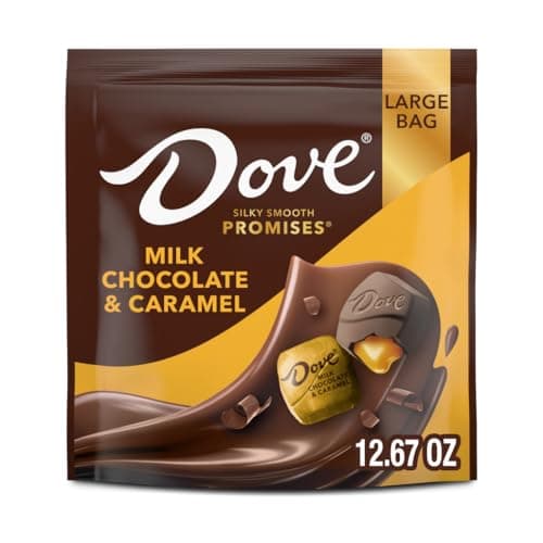 DOVE PROMISES Milk Chocolate & Caramel Candy, 12.67 Oz Large Bag - Image 1