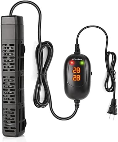HiTauing Aquarium Heater, 50W/100W/200W/300W/500W Submersible Fish Tank Heater with Over-Temperature Protection and Automatic Power-Off When Leaving Water for Saltwater and Freshwater - Image 3