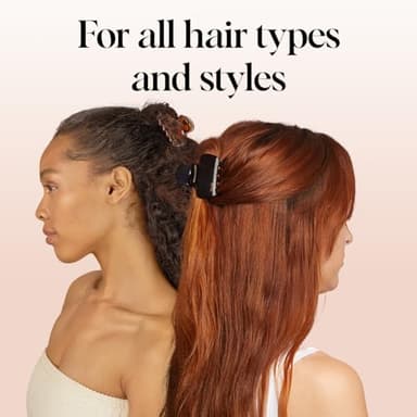 Kitsch Medium Claw Clips for Women - Strong Hold & Stylish Glossy Puffy Design Hair Accessories | Ideal for Girls and Women with Thick & Thin Hair, Half-Up or Full Updos - 2pc Set, Black & Tort - Image 5