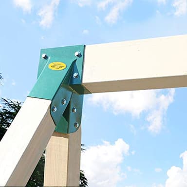 BETOOLL A-Frame 2 Brackets Swing Set Bracket with Mounting Hardware (Green) - Image 5