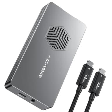 ACASIS 40Gbps M.2 NVMe SSD Enclosure with Cooling Fan,Tool Free Installation,NVMe Enclosure for M1/M2 Pro/Max, Compatible with Thunderbolt3/4/5,USB4/3.2/3.1/3.0/2,Support 2280/2260/2242/2230 B+M M-Key - Image 1