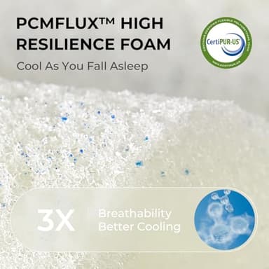 Sweetnight CoolNest 14 Inch King Size Mattress, Cooling King Memory Foam Mattress for Cool Night Sleep, 5-Zone Ergo Support for Pressure Relief, Medium, CertiPUR-US Certified - Image 5