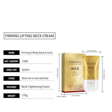 AH-8 Firming Neck Cream for Crepey Skin Body Care Comfort, Roller Neck Cream, Moisturizing, Tightening Lotions Cosmetic Skin Care Skin Repair for Women (1PCS) - Image 7