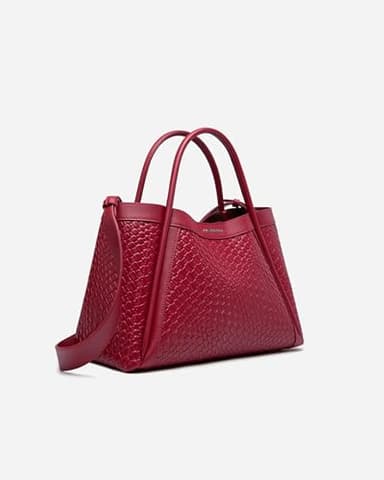 NEWBELLA Tote Bag for Women Purse Top Handle Handbags (Red, for 13 inch laptop) - Image 3