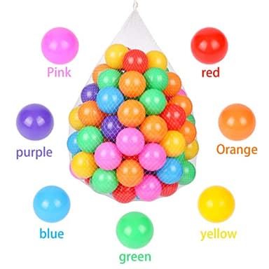 TRENDBOX 100 Ball Pit Balls Colorful Ocean Ball for Babies Kids Children Soft Balls for Birthday Parties Events Playground Games Pool - 2.2 inches - Image 3