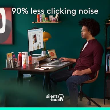 Logitech Signature Plus M750 L Wireless Mouse - for Large Hands, SmartWheel, Bluetooth, Multi Device, 24-Month Battery, Silent Clicks, Customizable Side Buttons, Contoured Shape - Graphite - Image 4