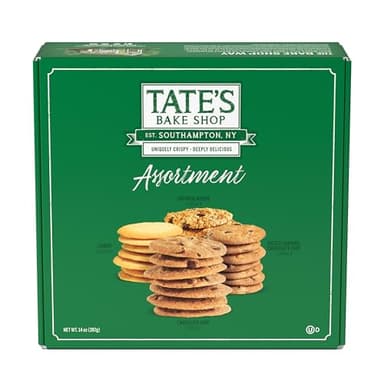 Tate's Bake Shop Cookies Gift Box, Chocolate Chip, Oatmeal Raisin, Salted Caramel and Lemon Cookies, 14 oz - Image 1