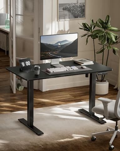 Marsail Standing Home Office Desks,Adjustable Heights Stand Up Desks,48x24 Inches Desktop Sit Stand Gaming Computer Desks for Study,Working,Writing,With 4 Memory Presets,Headphone Hook,Cable Organizer - Image 2