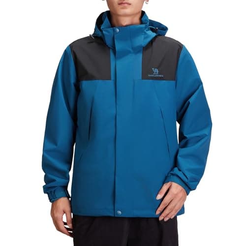 CAMEL CROWN Men's Waterproof Jacket Rain Coat Windbreaker Hooded for Outdoor Hiking Climbing Traveling - Image 1