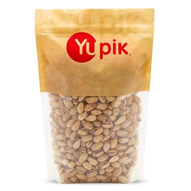 Yupik Dry Roasted Salted Pistachios, In Shell, 2.2 lb (35.2 oz), Gluten-Free, Kosher, Crunchy Nuts from California, Lightly Salted, Oil-Free, Source of Fiber & Iron, Savory Snack Once Shelled - Image 1