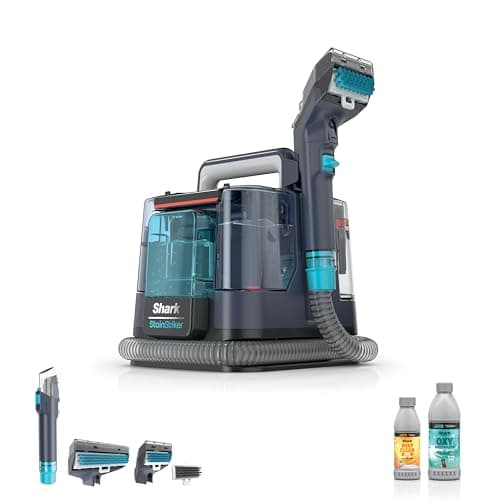 Shark StainStriker Portable Carpet, Upholstery & Area Rug Cleaner, XL Tool & Self-Cleaning, Stain & Odor Remover, Perfect for Car Interior with 3 Cleaning Tools & Solution, PX225BRN, Royal Purple - Image 1