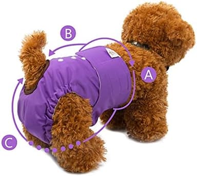 CuteBone Dog Diapers Female Washable Small Medium Large 3 Pack Reusable Doggie Diapers Puppy Period Pants for Doggy Heat Cycle Peeing D11XL - Image 6