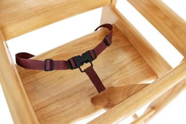 Wooden High Chair for Baby & Toddler – Restaurant-Style Stackable HighChair with Commercial Grade Solid Wood for Dining Table & Kitchen – Compact & Portable Design for Home & Restaurant Use -Natural - Image 4