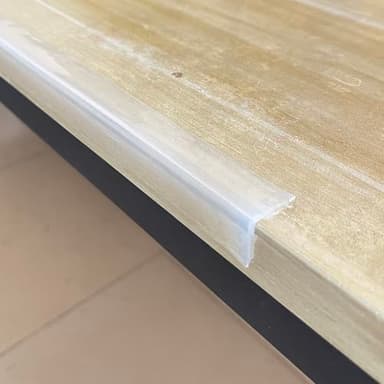 Edge Protector 100% Silicone, Baby Proofing Corners Clear Guards, Pre-Tape Adhesive Soft for Kids Safety, Child Table Cabinets Furniture Bumper (0.8x0.8in(Width), 12 Foot (Pack of 1)) - Image 3
