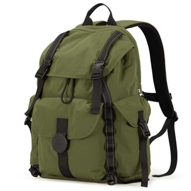 mixi Travel Backpack for Women Men, 18 Inch Carry On Laptop Backpack Flight Approved fits 16'' Laptop, Lightweight Waterproof Hiking Backpack Travel Outdoor Business Casual Daypack, Jungle Green - Image 1