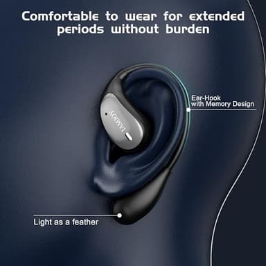 IAMJOY Language Translation Earbuds, 163 Two Way AI Translator Earbuds Language Translator OWS Earbuds Real Time 3-in-1 Online Translator Device with APP Fit iOS ＆ Android for Travel Business Learning - Image 6