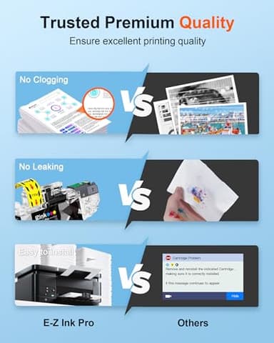 E-Z Ink Pro LC401XL LC401 Compatible Ink Cartridges Replacement for Brother LC401XL LC 401 XL to use with MFC-J1010DW MFC-J1012DW MFC-J1170DW (Black Cyan Magenta Yellow, 4 Pack) - Image 5