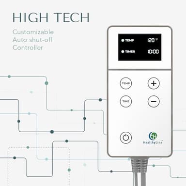 РЕМF Advanced Far Infrared Heating Pad - Professional Biomat for Pain Relief and Healing - Pulsed Electromagnetic Field Therapy - Full Body Mat with Red Lights, Amethyst, Tourmaline and Jade - 72 x 24 - Image 7