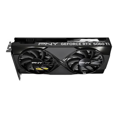 PNY NVIDIA GeForce RTX™ 5060 Ti OC Dual Fan, Graphics Card (8GB GDDR7, 128-bit, Boost Speed: 2692 MHz, SFF-Ready, PCIe® 5.0, HDMI®/DP 2.1, 2-Slot, NVIDIA Blackwell Architecture, DLSS 4) - Image 5