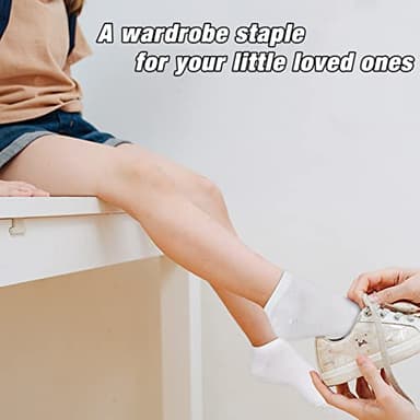 Toddler Socks, 16 Pairs Kids Socks Low Cut for Boys Girls Kids(2-4 Years Old), 16 Pairs Children No Show Ankle Socks Set - Image 4