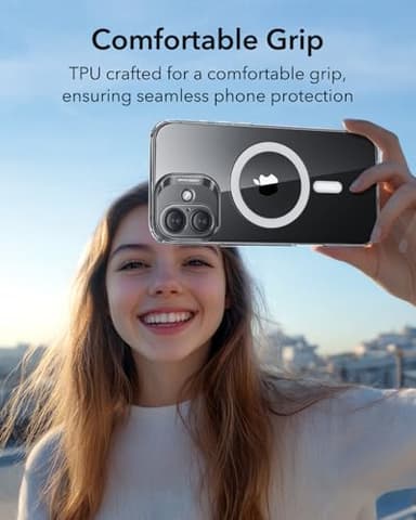ESR for iPhone 16 Case, Compatible with MagSafe, Camera Protection, Shockproof Thin Cover, Resists Yellowing and Scratches, Magnetic Phone Case for iPhone 16, Zero Series, Clear - Image 4
