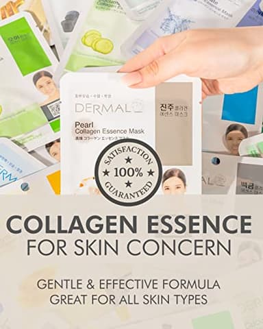 DERMAL Made in Korea Facial Mask – 20+ Years of Trusted K-Beauty, Premium Quality vs. Generic Chinese Masks, Best Value Sheet Mask for Daily Skincare – 24 Combo Pack - Image 3
