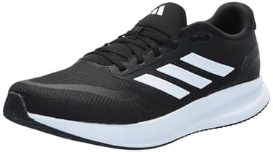 adidas Men's Run Falcon 5 Sneaker, Black/White/Black, 10.5 - Image 1