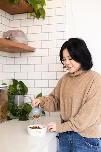 Pearhead Ceramic Meow Cat Bowl, Holds 1.3 Cups, Whisker-Friendly Pet Dish for Food and Water, Microwave and Dishwasher Safe, Small - Image 7