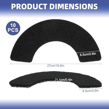 Hlimior 10 Pcs Carbon Filters for Litter-Robot 4, Cat Litter Box Replacement Filters with Activated Carbon to Absorb Unpleasant Odors Control Damp, Black (10 Pcs Carbon Filters for Litter-Robot 4) - Image 3