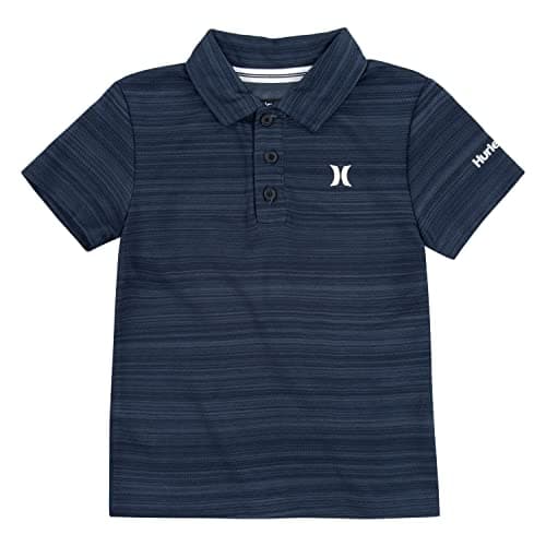 Hurley boys H20-dri Polo T Shirt, Obsidian Heather, Medium US - Image 1
