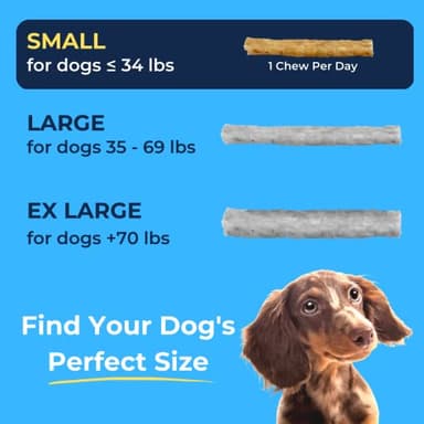Tartar Shield Soft Rawhide Chews | Safe Dental Treats for Small Dogs | Vet VOHC Approved | Daily Bone Cleans Teeth & Gums Fresh Breath Oral Health Support | USA Made | (Small Dogs / 30 Count) - Image 5