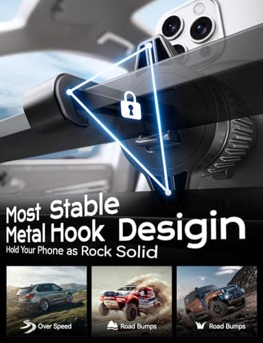 UPTOHIGH for Magsafe Car Mount Charger, 15W Fast Charging LED Magnetic Wireless Car Charger, Air Vent Phone Holders for Your Car for Magsafe Car Phone Holder for iPhone 15/14/13/12 Fast Charging - Image 4