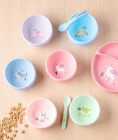 Stephen Joseph, Silicone Baby Bowls, Suction Bowl, Stay Put Suction Bowl, First Stage Self Feeding, Farm - Image 3