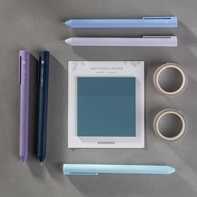 DIVERSEBEE Gel Ink Pens Assorted Colors, 0.5 mm Fine Point, Bible Pens No Bleed Through with Cute Fine Tip, Bible Study Journaling Supplies Set, 5 Pack (Blue) - Image 5