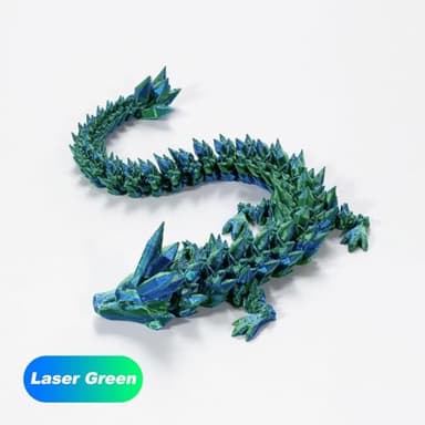 Zobetro 3D Printed Dragon with Surprise Egg, Articulated Crystal Dragon in Egg, Executive Dragon Fidget Desk Toys, Decorative Egg Gifts for Boys Kids Home Decor(Green) - Image 4