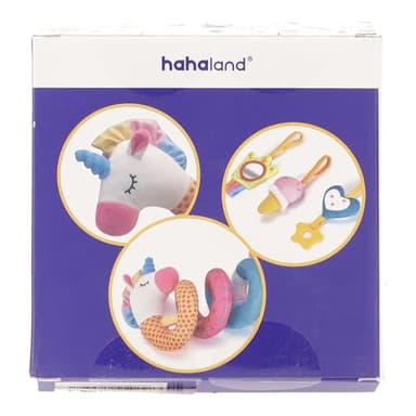 hahaland Car Seat Toys for Babies 0-6 Months Girl - Baby Toys 3-6 Months - Rattle, Mirror, Crinkle, Squeaky Carseat Stroller Toy 0-6 Months Developmental Newborn Baby Girl Birthday Gifts - Image 10