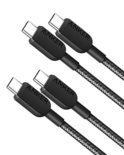 Anker USB C to USB C Cable,Type-C Fast Charging Cord (3FT,2Pack) for iPhone 17/16 Series,iPad Air 4,MacBook Pro 2022 and More (Black) - Image 1