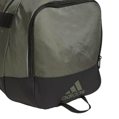 adidas Unisex Defender 4.0 Gym Duffel Bag for Men and Women, Olive Strata Green/Black/Silver Metallic, Medium (66L) - Image 3