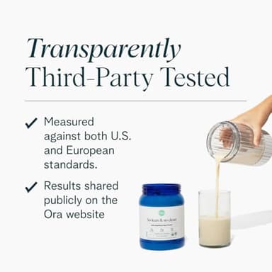 Ora Organic Plant-Based Protein Powder - 23g Protein for Women and Men - Vanilla Flavor 20 Servings, Vegan, Clean Protein, Third-Party Tested, Gluten-Free - 20 Servings - Image 5