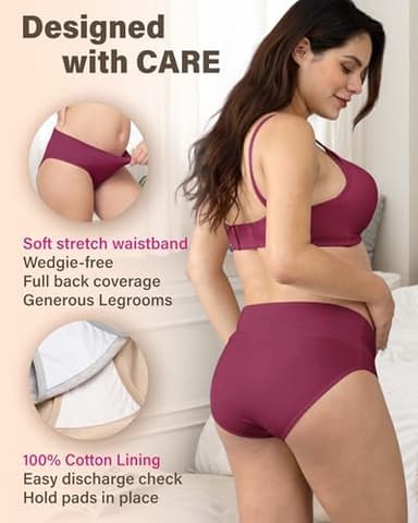 Intimate Portal Cotton Maternity Underwear Under the Bump Foldable Pregnancy Postpartum Panties - Image 5