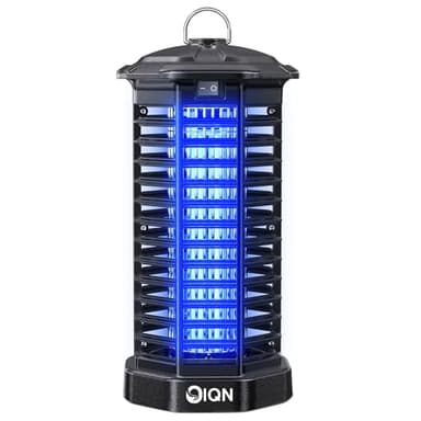 Bug Zapper Outdoor, Plug in Electric Mosquito Fly Zapper w/ 15W Light & 4200V Grid & on/Off Switch, Mosquito Traps & Killer for Indoor, Kitchen, Patio, Backyard and More (Black) - Image 1