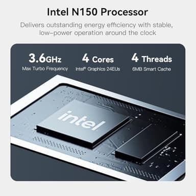 Beelink ME Mini PC, Intel N150(4C/4T, up to 3.6GHz), 12GB LPDDR5, 64GB eMMC+2TB PCle3.0 SSD, ME Mini Computer Support Dual 2.5G LAN, Cloud Disk, Virtual Machine, Soft Router, NAS, HTPC - Image 3