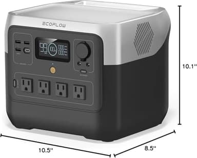 EF ECOFLOW Portable Power Station RIVER 2 Pro, 768Wh LiFePO4 Battery, 70 Min Fast Charging, 4X800W (X-Boost 1600W) AC Outlets, Solar Generator for Outdoor Camping/RVs/Home Use Black - Image 9