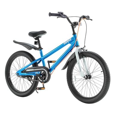 Royalbaby Freestyle 7 Kids Bike 20 Inch Wheel Dual Handbrakes Teens Bicycle Boys Girls Ages 6-10 Years, Kickstand and Water Bottle Included, Blue - Image 1