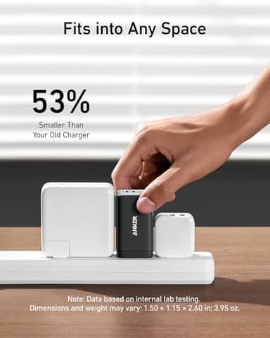 Anker USB C Charger(Nano II 65W), PPS 3-Port Fast Compact Foldable Wall Charger for MacBook Pro/Air, iPad Pro, Galaxy S20, Dell XPS 13, Note 20/10+, iPhone 17/17 Pro, Steam Deck, and More - Image 4