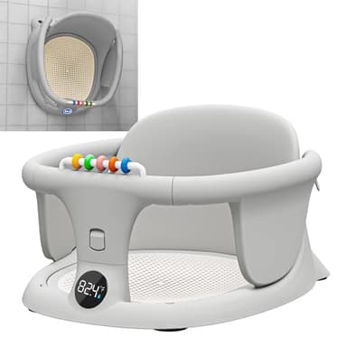 Baby Bath seat for Babies Sitting up Infant Bath tub Portable sit up Seats Bathing Chair Newborn Essentials Toddler Must Haves 0-12 Months Bathtub Sink Bather Sitting Shower Support Travel Ring - Image 1