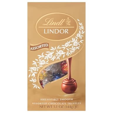 Lindt LINDOR Assorted Chocolate Truffles, Chocolate Candy with Smooth, Melting Truffle Center, Great for Gift Giving, 5.1 oz. Bag (6 Pack) - Image 7