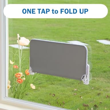 Zakkart Easy Fold Cat Window Perch - Cordless, Fold-Up, Zip Closure Embeded Machine Washable Bed Cover, Robust Metal Frame - Cat Hammock for Window for Large Cats and Kittens (Gray, Medium) - Image 3