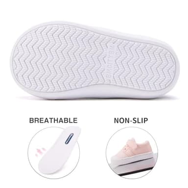 Toddler Walking Shoes First Boy Girl Walker Barefoot Sock Tennis Mesh Sneakers Breathable Pink 2-2.5 Years Size 7 Toddler - Image 5