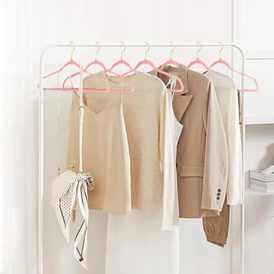 TGHYR Velvet Clothes Hangers Pink Non-Slip Felt Hangers 22 Pack with Shoulder Notches 360° Swivel Gold Hook Heavy Duty Coat Hangers for Closet Ultra Slim Space-Saving Hangers for Suits Shirts Dress - Image 6